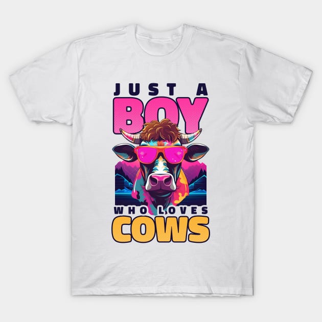 Cow Farmer Shirt | Boy Who Loves Cows T-Shirt by Gawkclothing